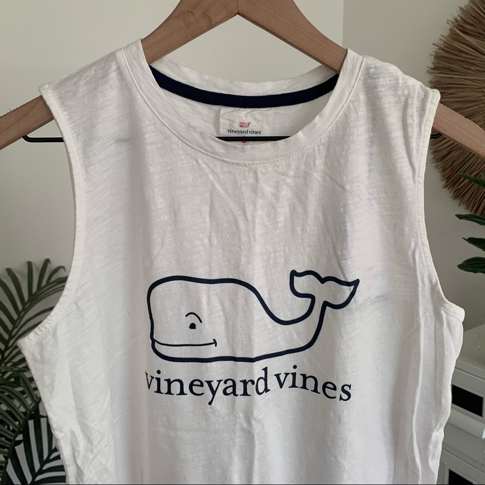NWT Vineyard Vines x Target Whale Logo Graphic Cotton Tank Top Shirt Small - Picture 2 of 7